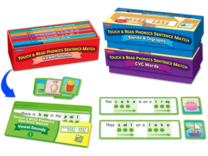 Touch & Read Phonics Sentence Match - Complete Set - US 8168