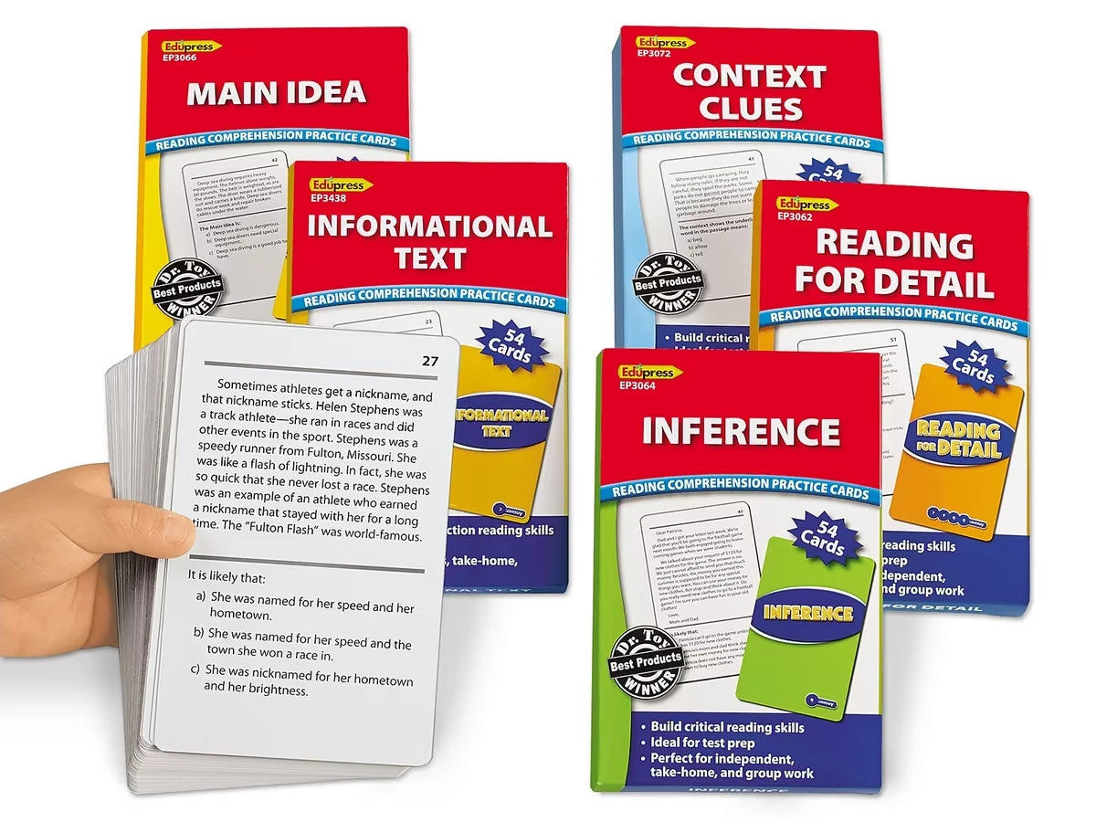 Comprehension Skills Practice Cards - Gr. 3-5 - US 5879