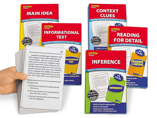 Comprehension Skills Practice Cards - Gr. 3-5 - US 5879
