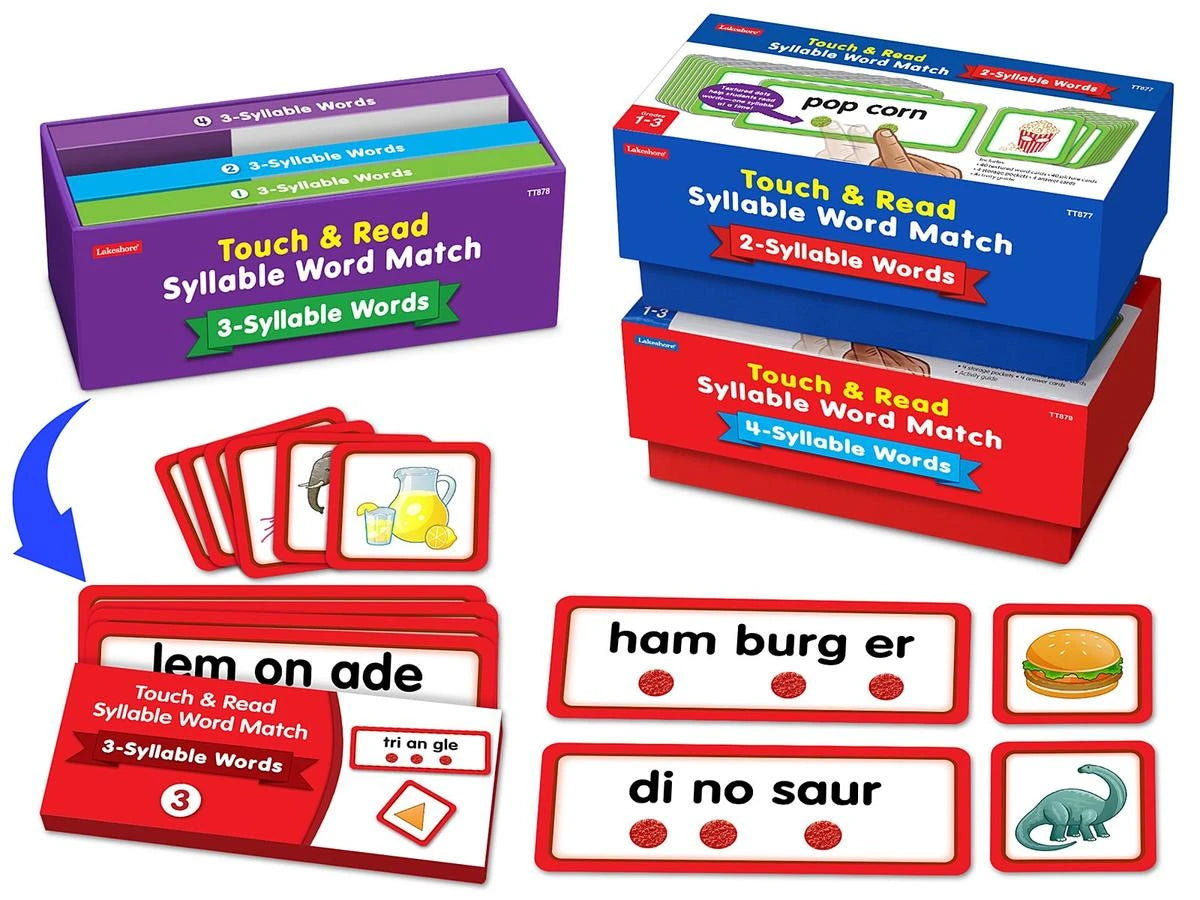 Touch & Read Syllable Word Match - Complete Set - US 4054