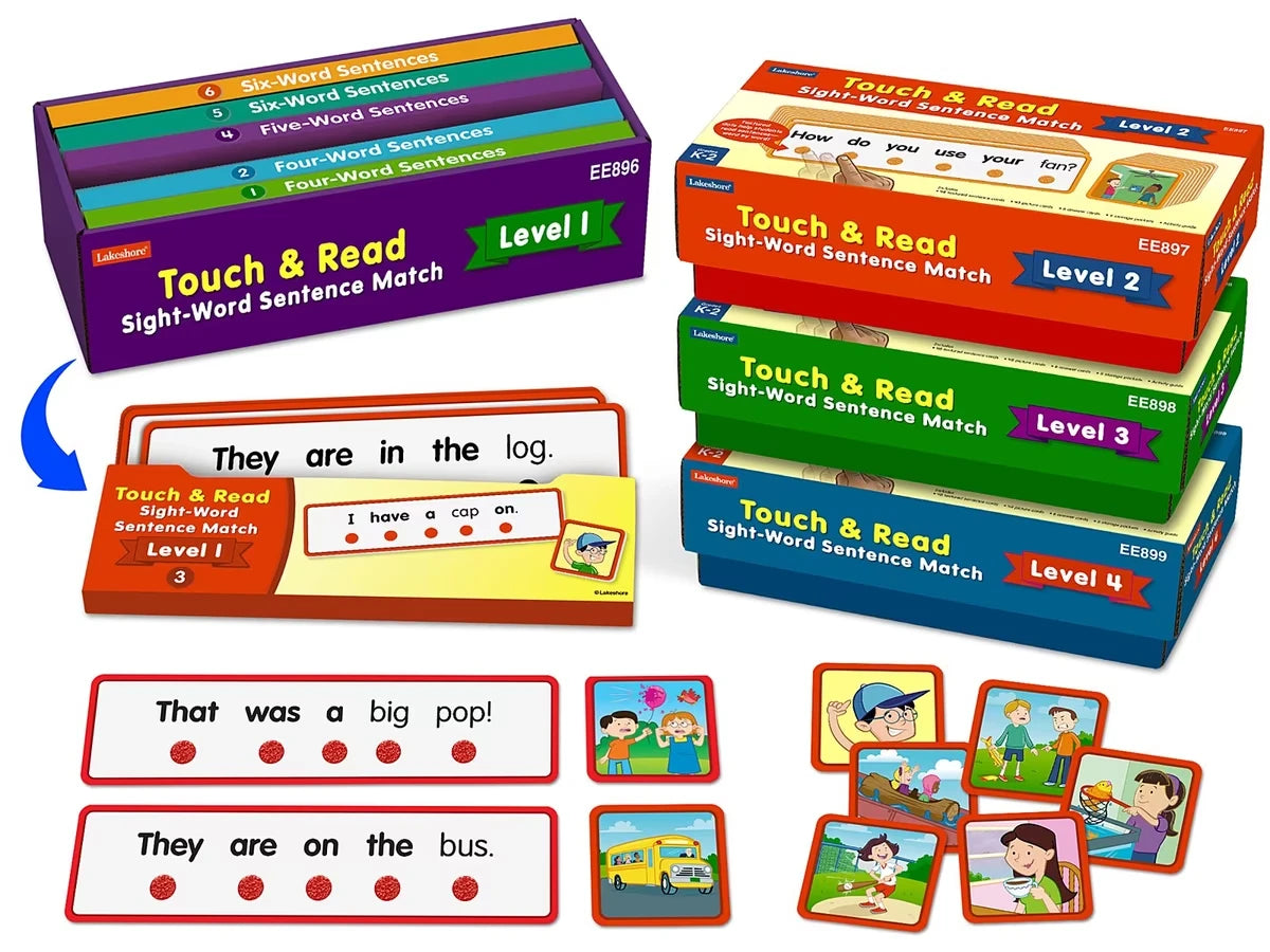 Touch & Read Sight-Word Sentence Match - Complete Set - US 1780
