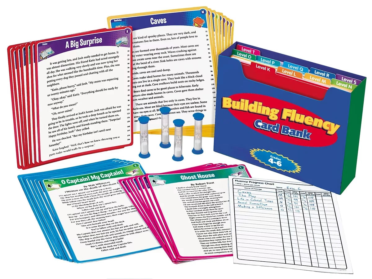 Building Fluency Card Bank - Gr. 4-6 - US 7486