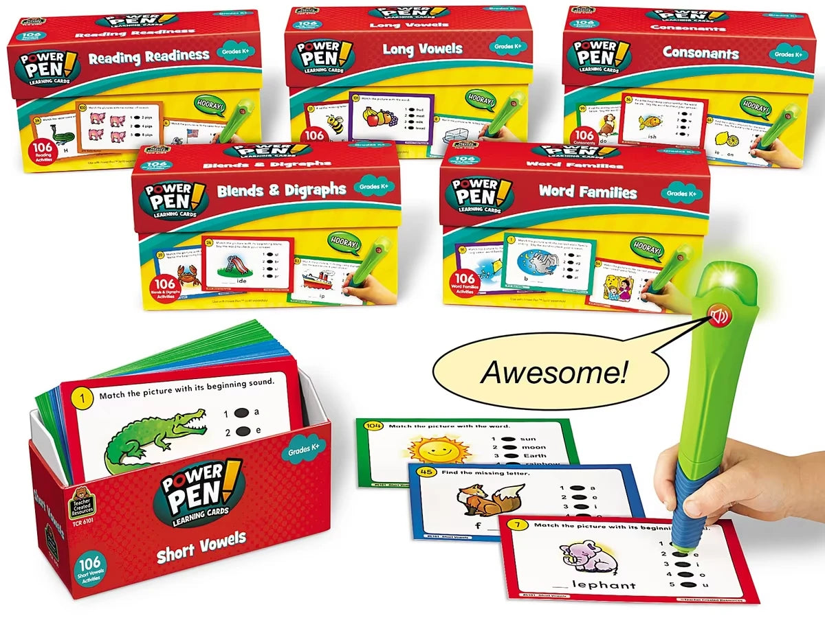 Power Pen!®  Reading Skills Quiz Cards - Complete Set - US 5342
