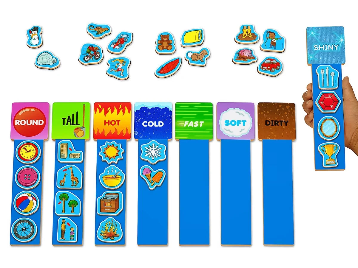 Magnetic Descriptive Words Rods - US 8822