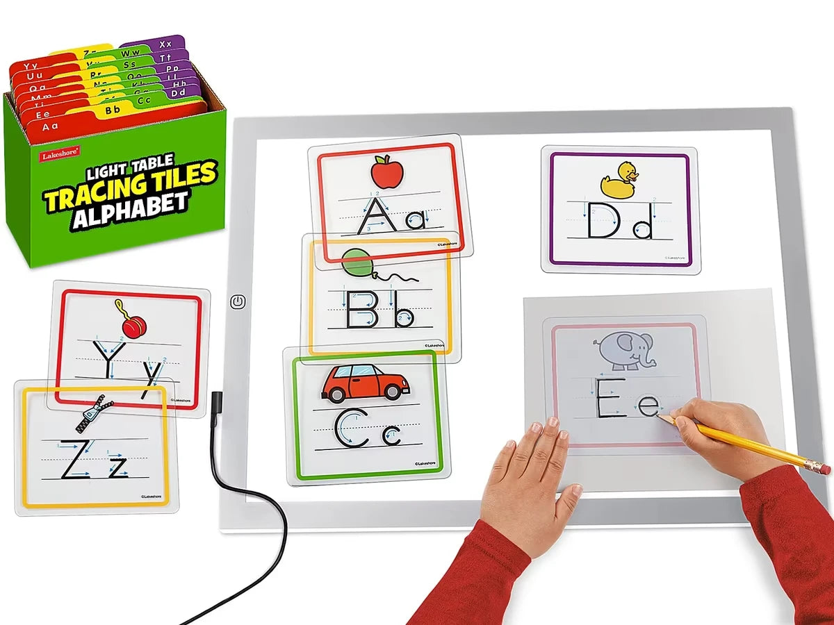 Light Table Alphabet Tracing Tiles - US 2090