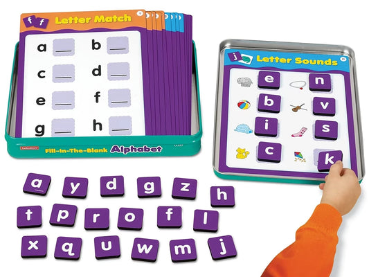 Alphabet Magnetic Activity Tin - US 3542