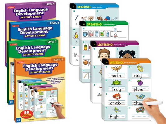 English Language Development Activity Cards - Complete Set - US 4883