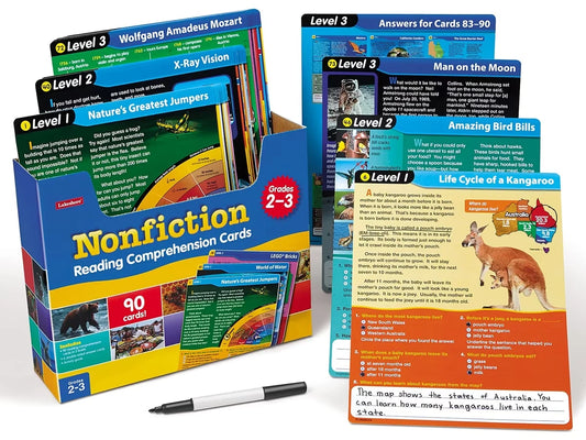 Nonfiction Reading Comprehension Practice Cards - Gr. 2-3 - US 7341