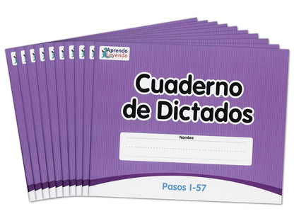 Levels 1-57 Spanish Dictation Books – Set of 10 - US 1129