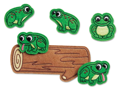 Five Green & Speckled Frogs Storytelling Puppets - US 2309