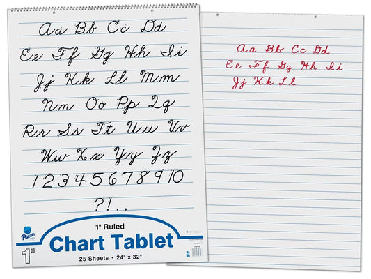 1" Ruled Chart Tablets - US 8128
