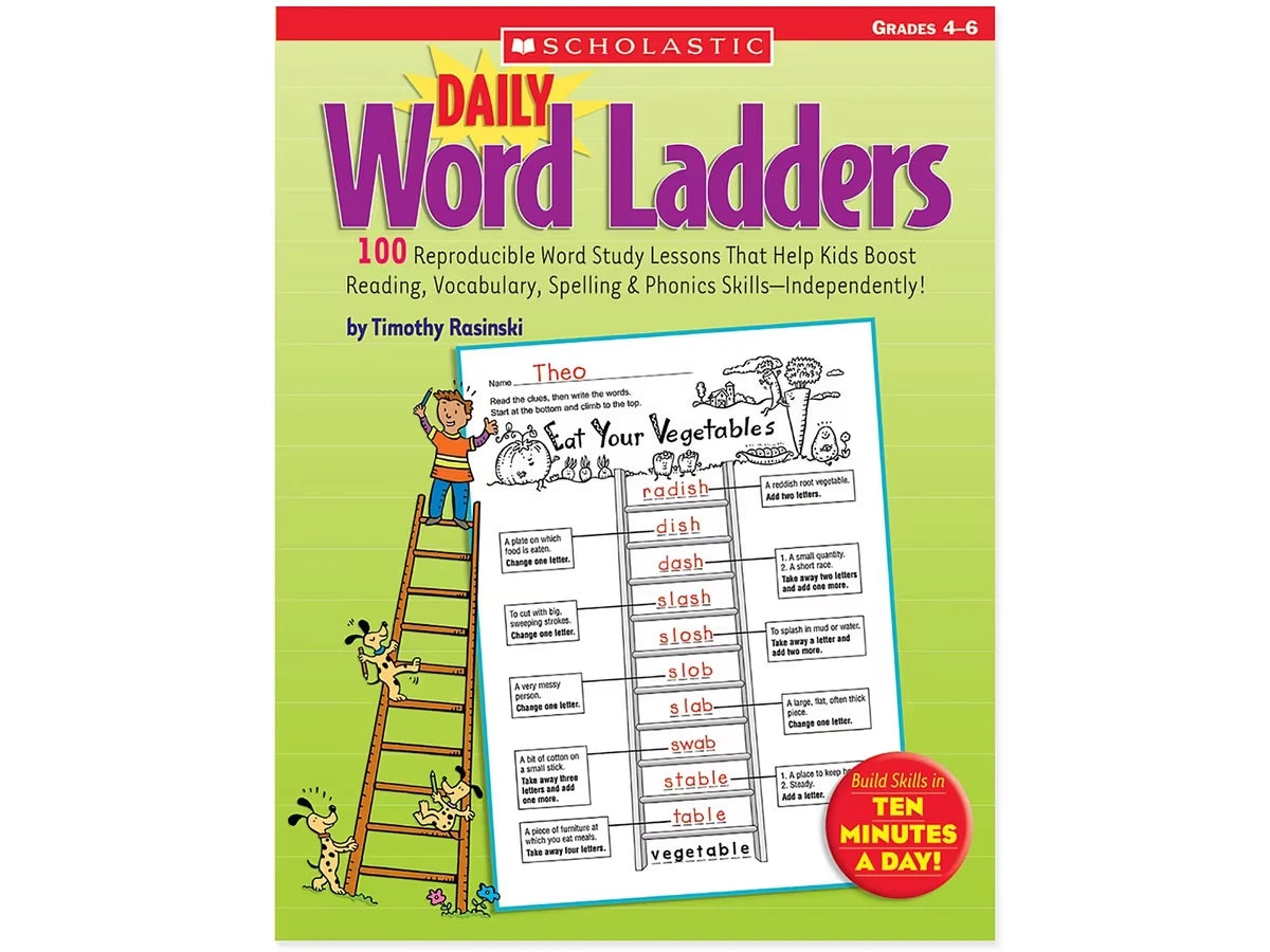 Daily Word Ladders Workbook - Gr. 4-6 - US 9444