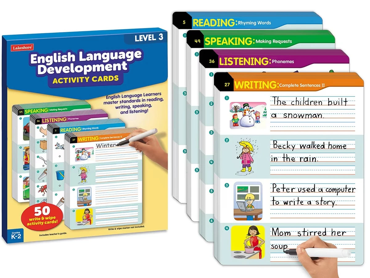 English Language Development Activity Cards - Level 3 - US 5872