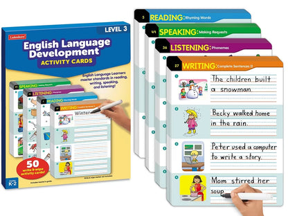 English Language Development Activity Cards - Level 3 - US 5872