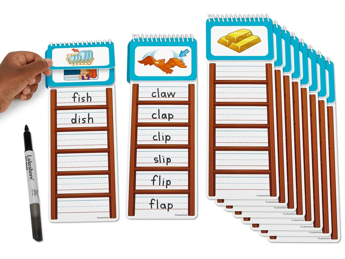 Write & Wipe Word Ladders - Blends & Digraphs - US 4078