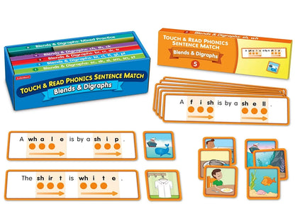 Touch & Read Blends & Digraphs Sentence Match - US 7177