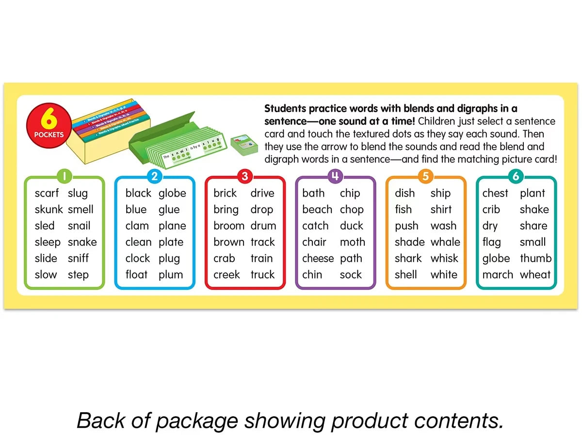 Touch & Read Blends & Digraphs Sentence Match - US 7177
