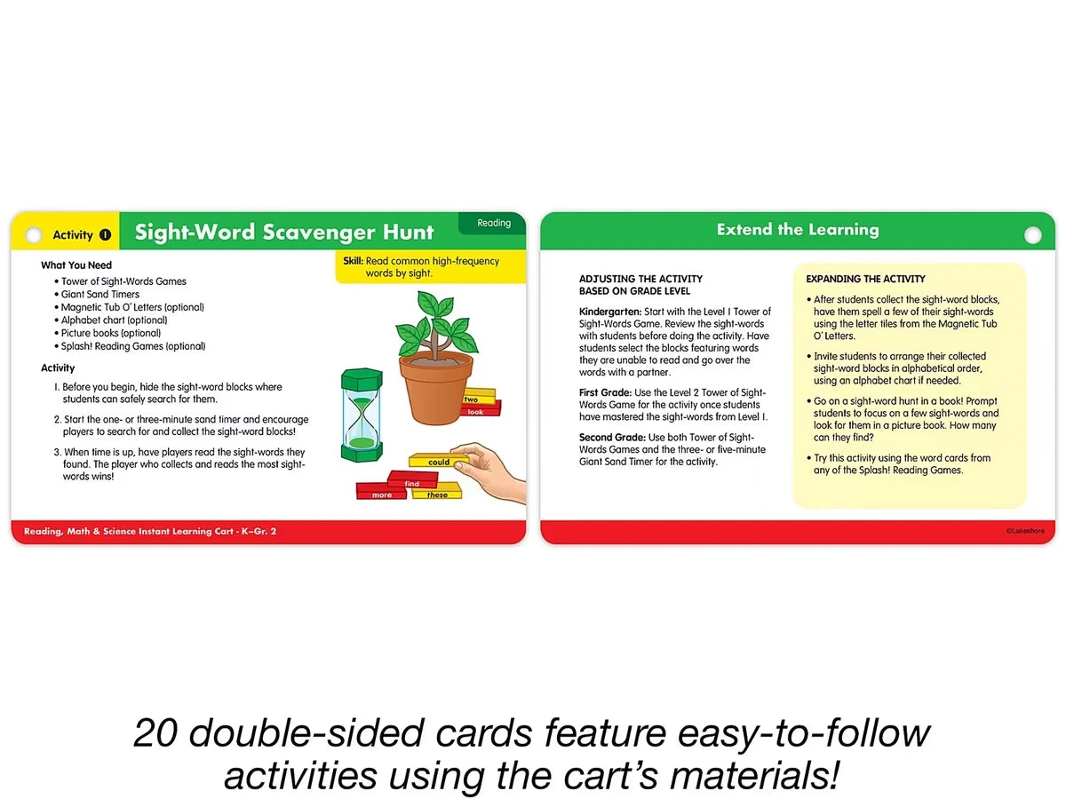 Reading, Math & Science Instant Learning Cart - K-Gr.2 - US 2936