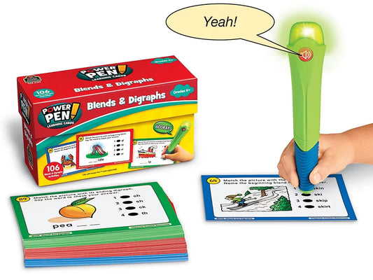 Blends & Digraphs Power Pen!® Quiz Cards - US 9544