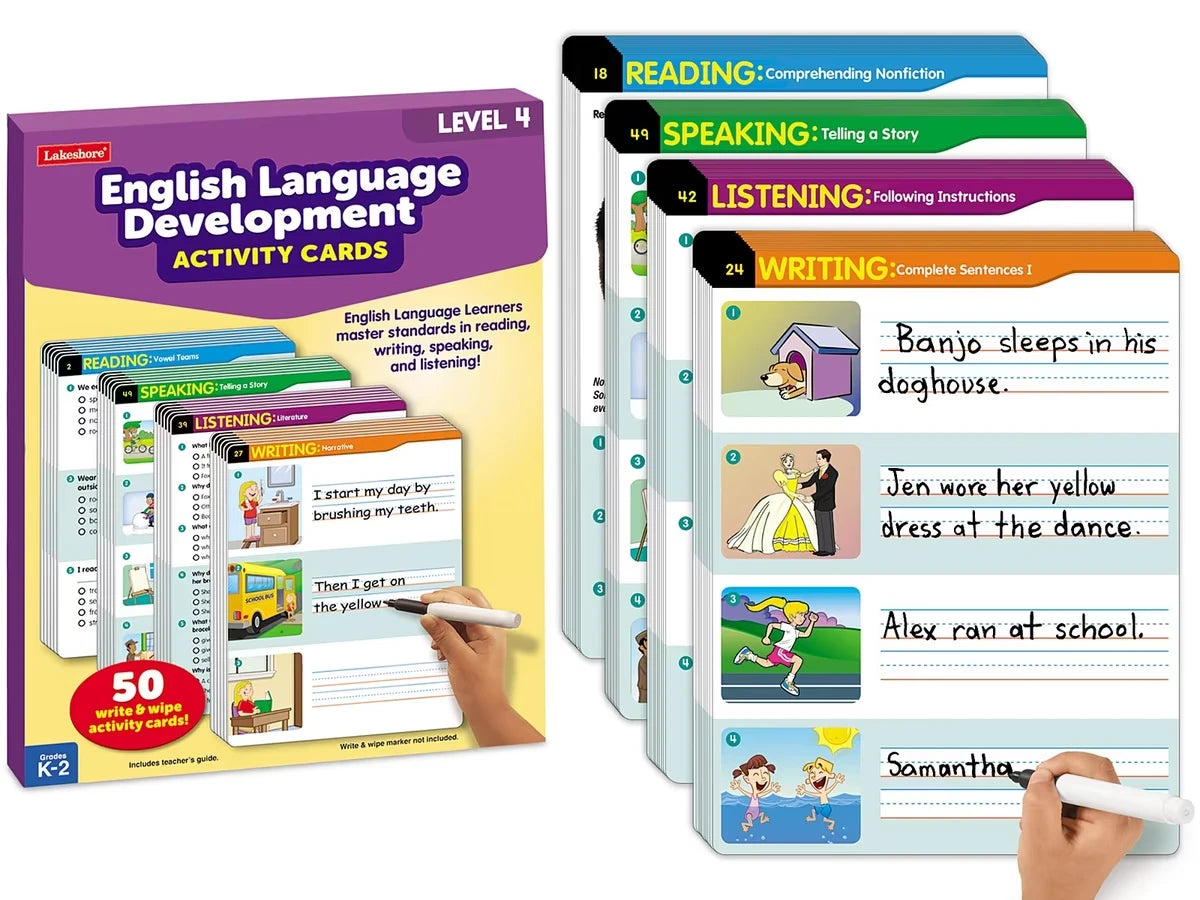 English Language Development Activity Cards - Level 4 - US 8437