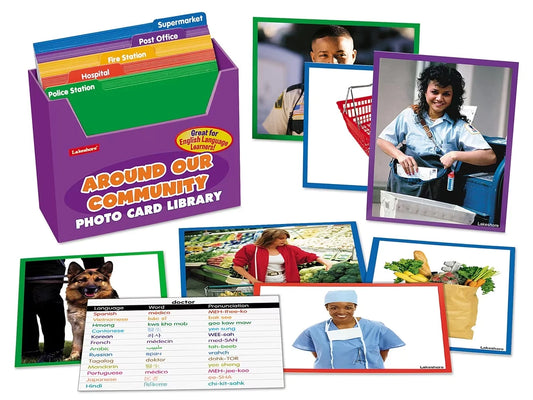 Around Our Community Vocabulary Development Photo Card Library - US 6703
