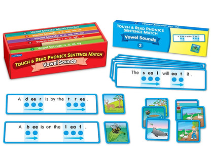 Touch & Read Vowel Sounds Sentence Match - US 4277