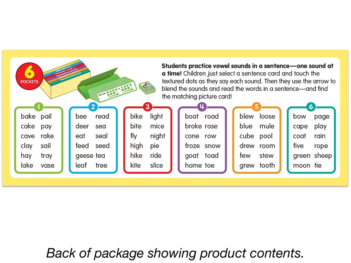 Touch & Read Vowel Sounds Sentence Match - US 4277