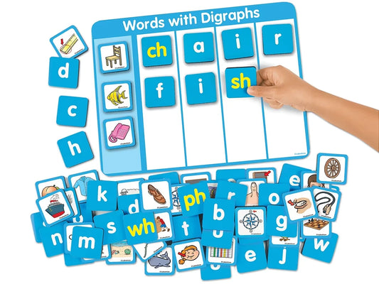 Magnetic Digraphs Word Building Board - US 3982