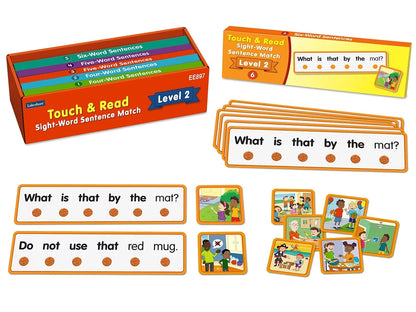 Touch & Read Sight-Word Sentence Match - Level 2 - US 1908
