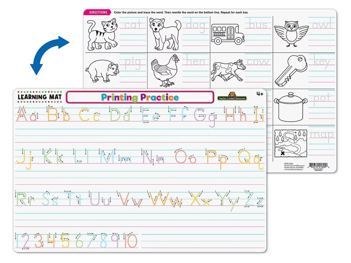 Printing Practice Learning Mat - US 8237