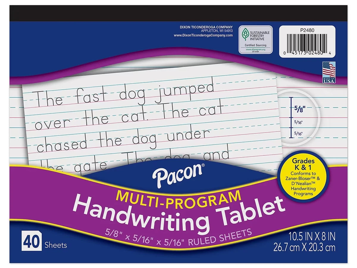 Handwriting Tablet - K-Gr. 1 - US 2190