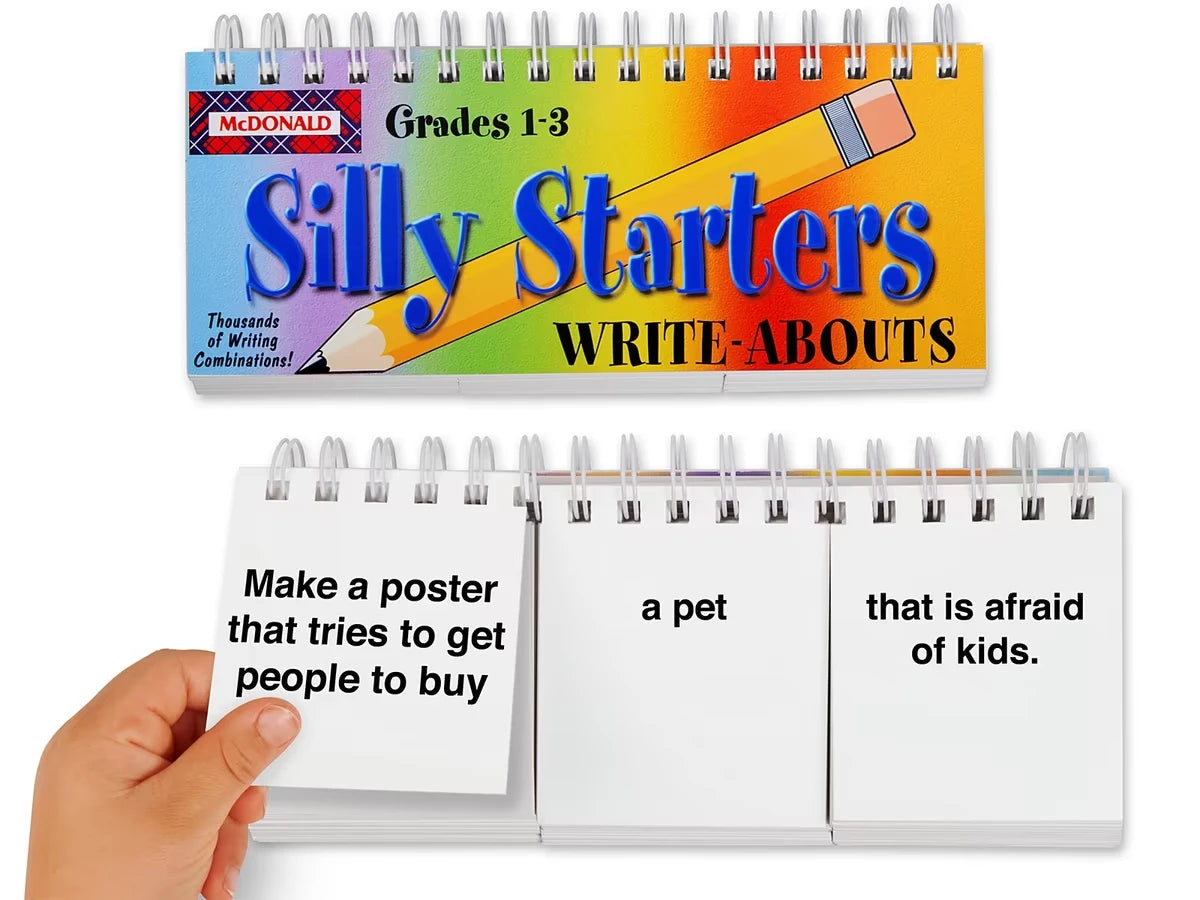 Let’s Get Writing! Silly Starters Flip Book - Gr. 1-3 - US 1583