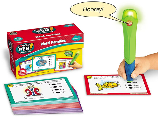 Word Families Power Pen!® Quiz Cards - US 2519
