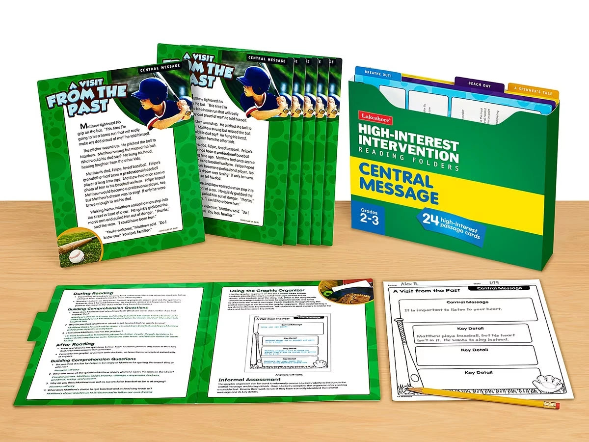 Central Message High-Interest Intervention Reading Folders - Gr. 2-3 - US 4483