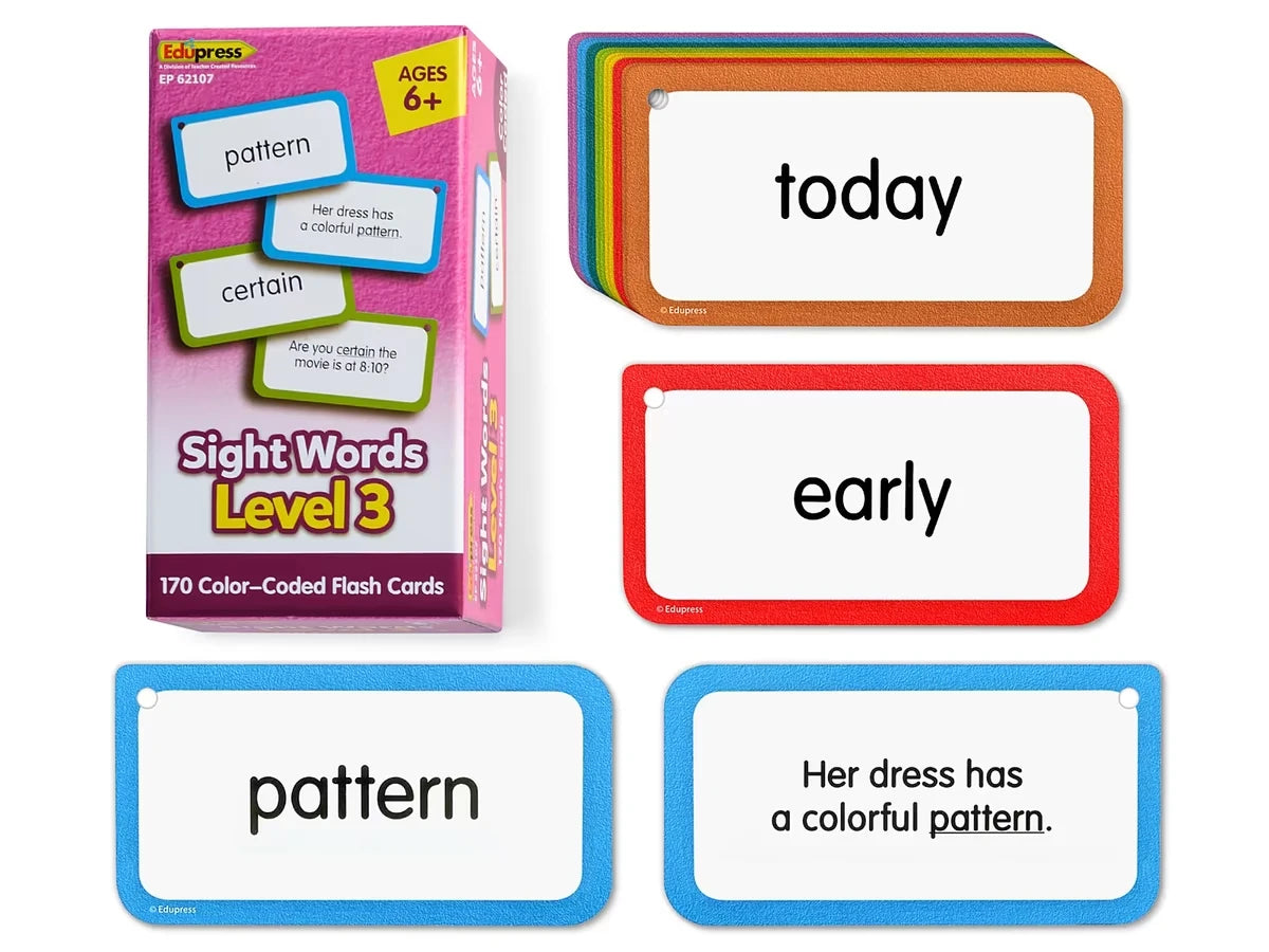 Sight-Words Flash Cards - Level 3 - US 8907