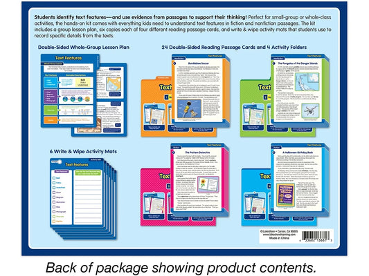 Text Features Finding Evidence Kit - Gr. 2-3 - US 5191
