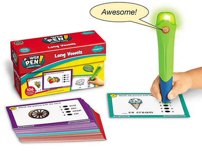 Long Vowels Power Pen!® Quiz Cards - US 3714