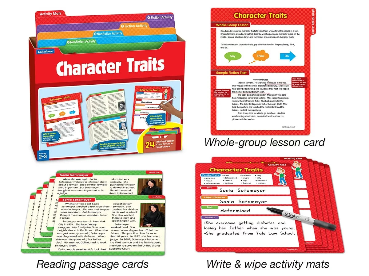 Character Traits Finding Evidence Kit - Gr. 2-3 - US 9632