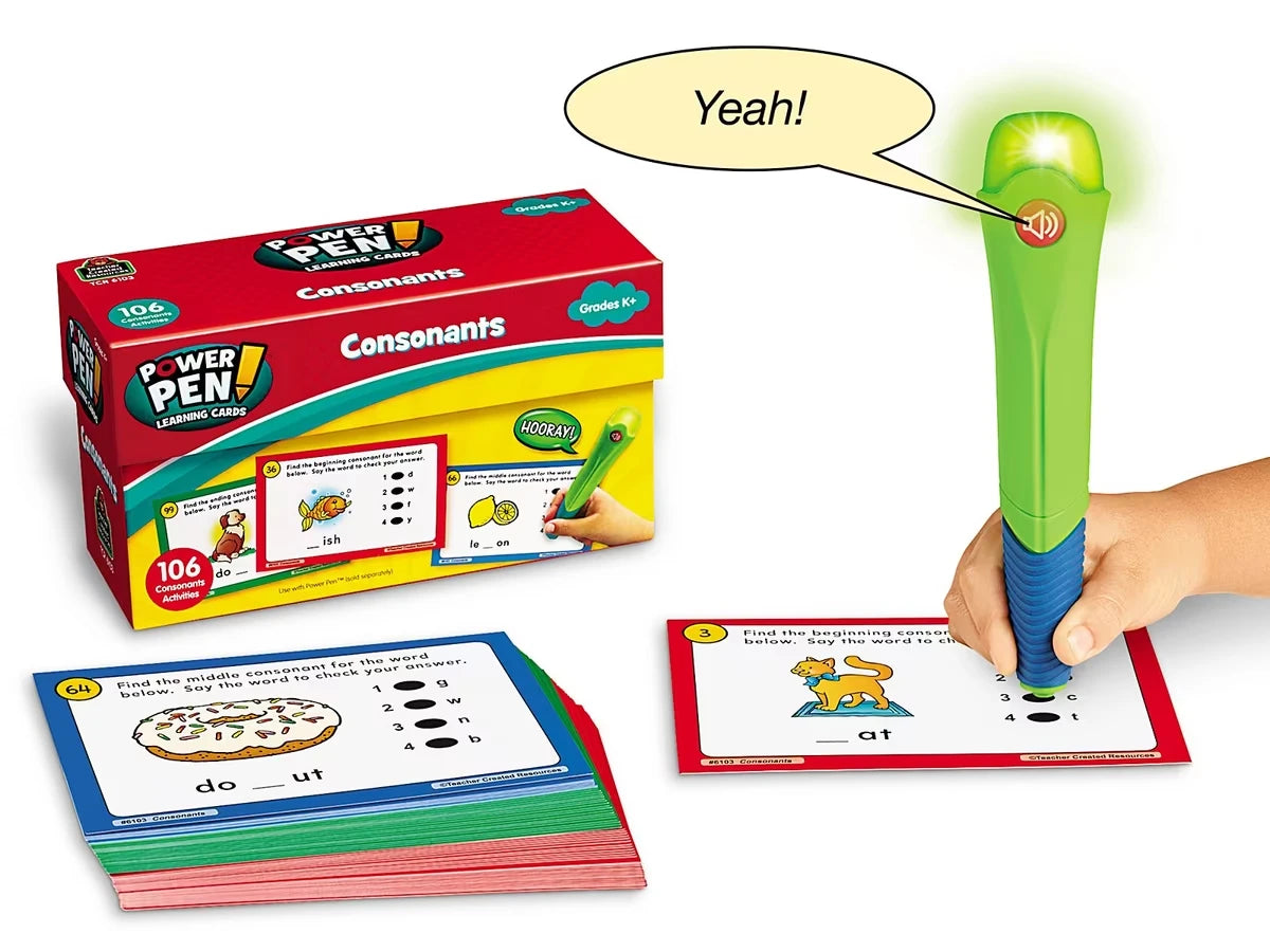 Consonants Power Pen!® Quiz Cards - US 9740
