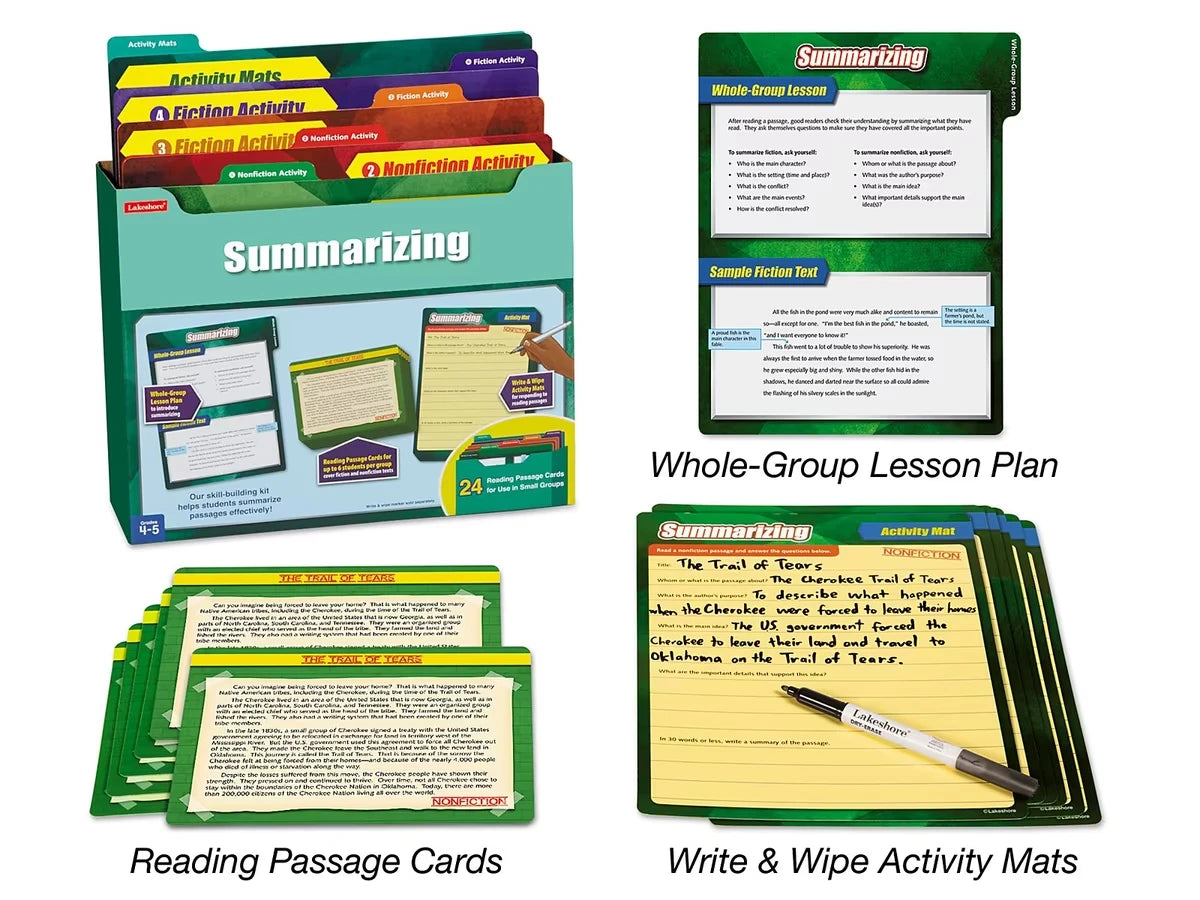 Summarizing Finding Evidence Kit - Gr. 4-5 - US 4414