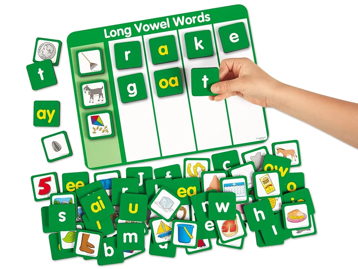 Magnetic Long Vowels Word Building Board - US 7613