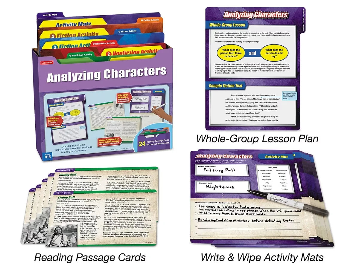 Analyzing Characters Finding Evidence Kit - Gr. 4-5 - US 5280