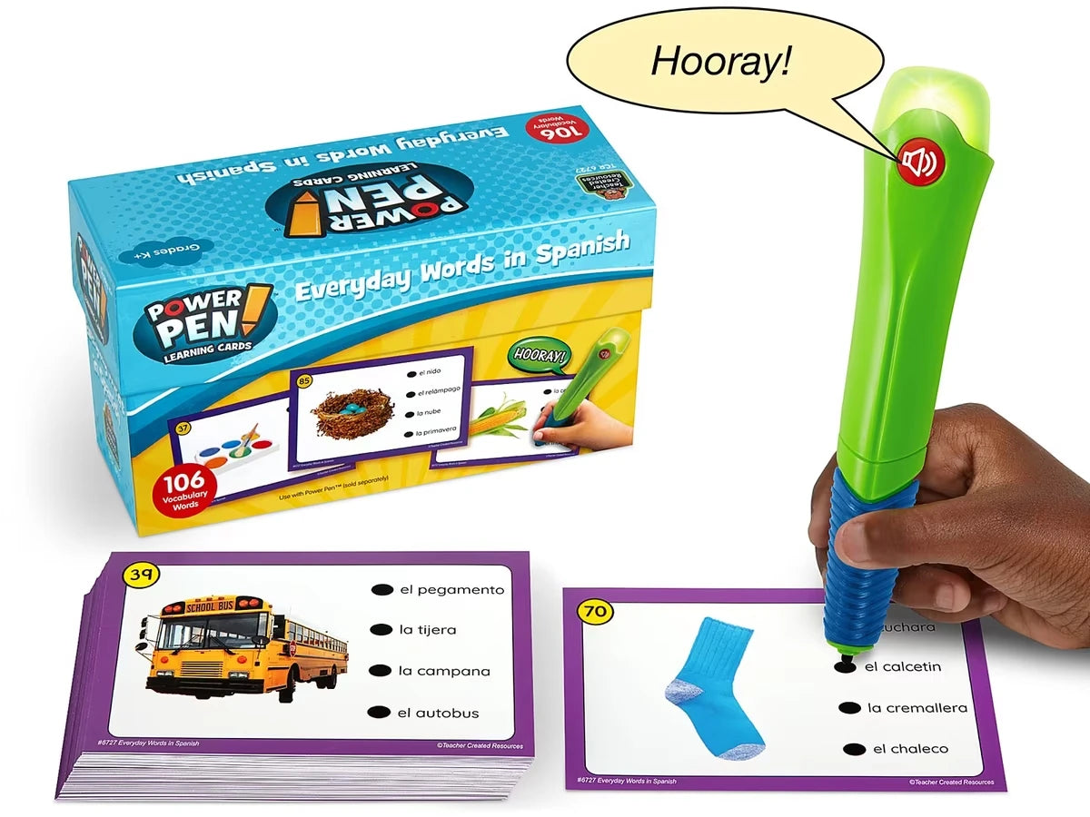 Power Pen!® Everyday Spanish Words Quiz Cards - US 5205
