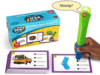 Power Pen!® Everyday Spanish Words Quiz Cards - US 5205