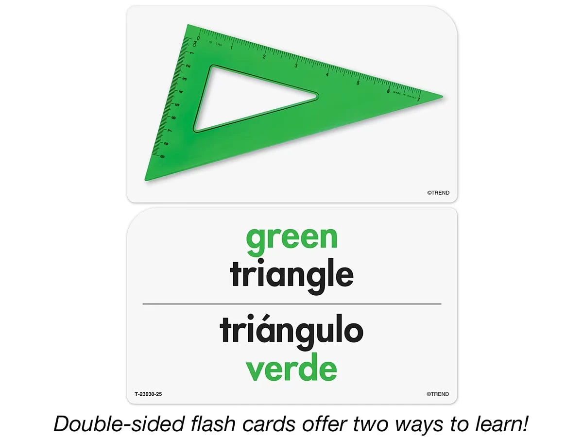Shapes & Colors Bilingual Pocket Flash Cards - US 1393
