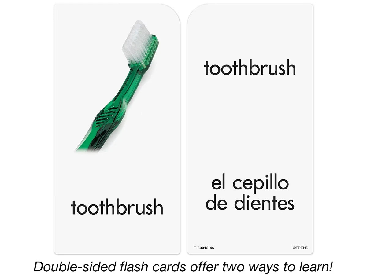 Around-The-Home Picture-Words Bilingual Flash Cards - US 9558