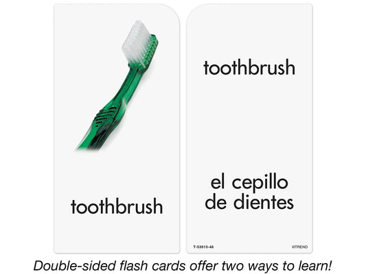 Around-The-Home Picture-Words Bilingual Flash Cards - US 9558