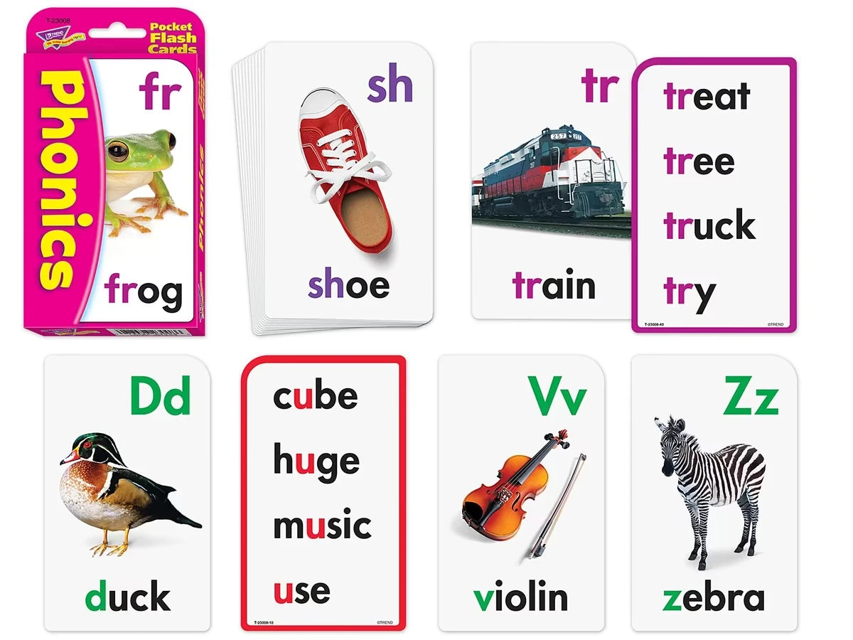 Phonics Pocket Flash Cards - US 4906