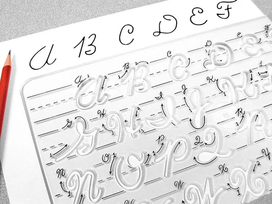 Cursive Writing Template - Uppercase Letters - US 8360