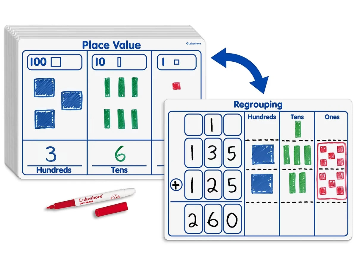 Place Value Write & Wipe Boards - US 3448